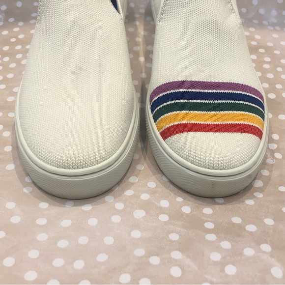 ROTHY’s Women’s Pride San Francisco Rainbow Slip On Sneaker Size 8.5 - Picture 2 of 10